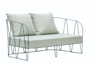 2-местный оцинкованный стальной садовый диван