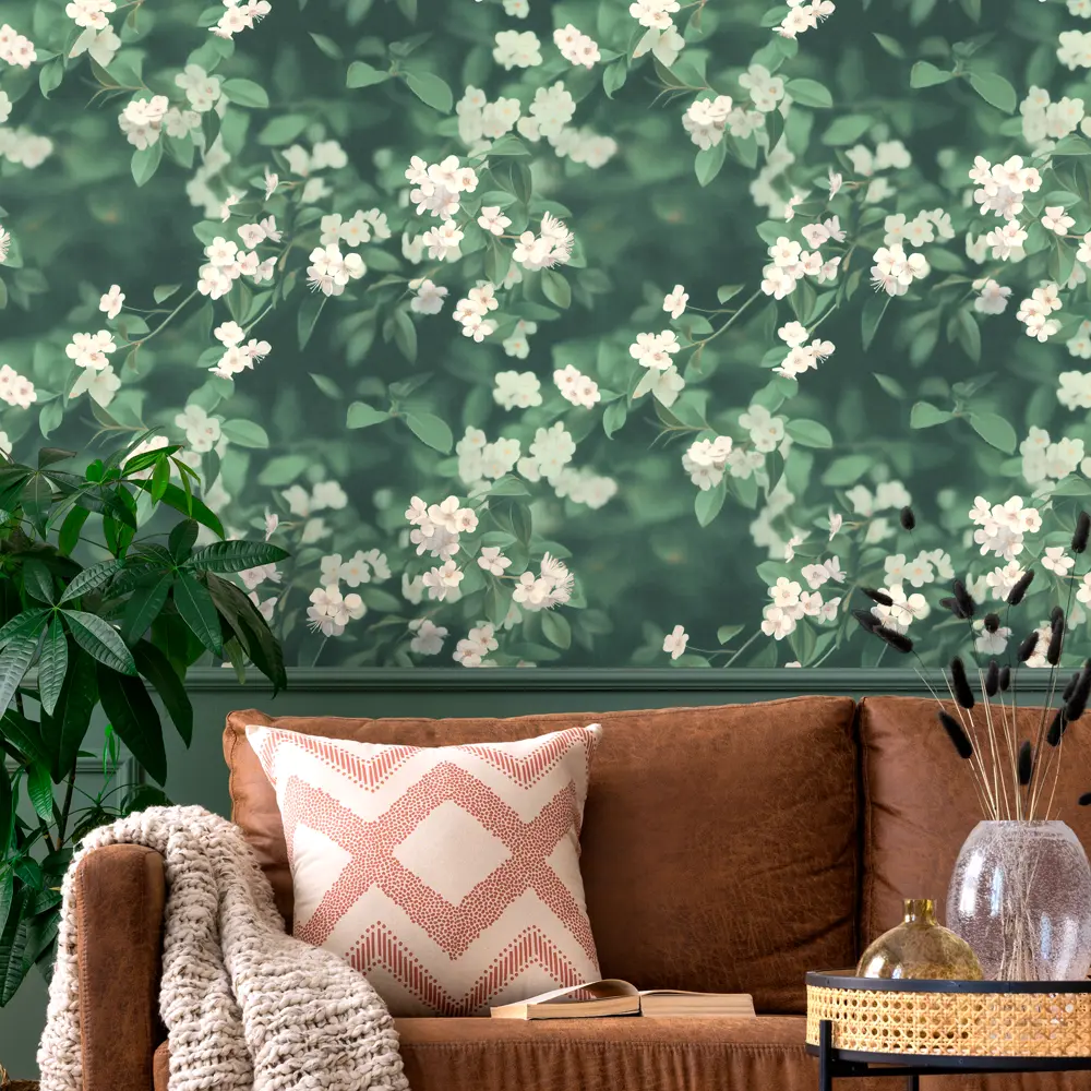 Обои флизелиновые Palitra Life Yablonka зеленые 1.06 м PL72553-71 STLM-2067078 - Вид №4