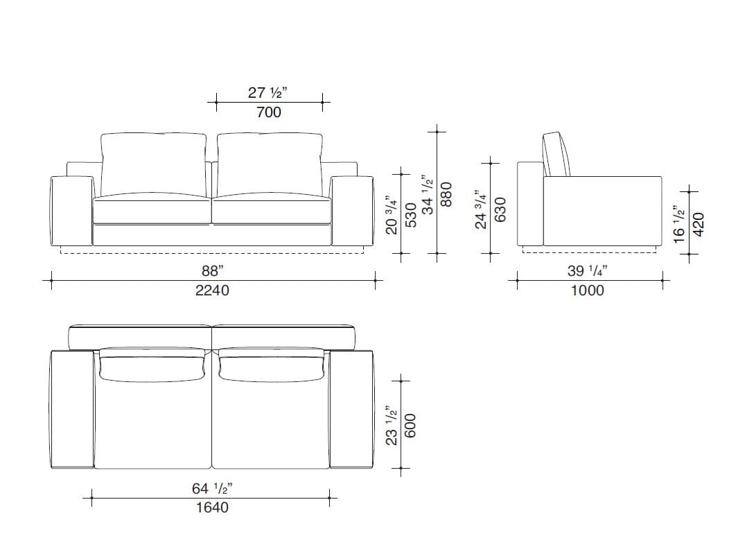 Кожаный диван с полуостровом Lema Venise ARCH-00001213 - Вид №5