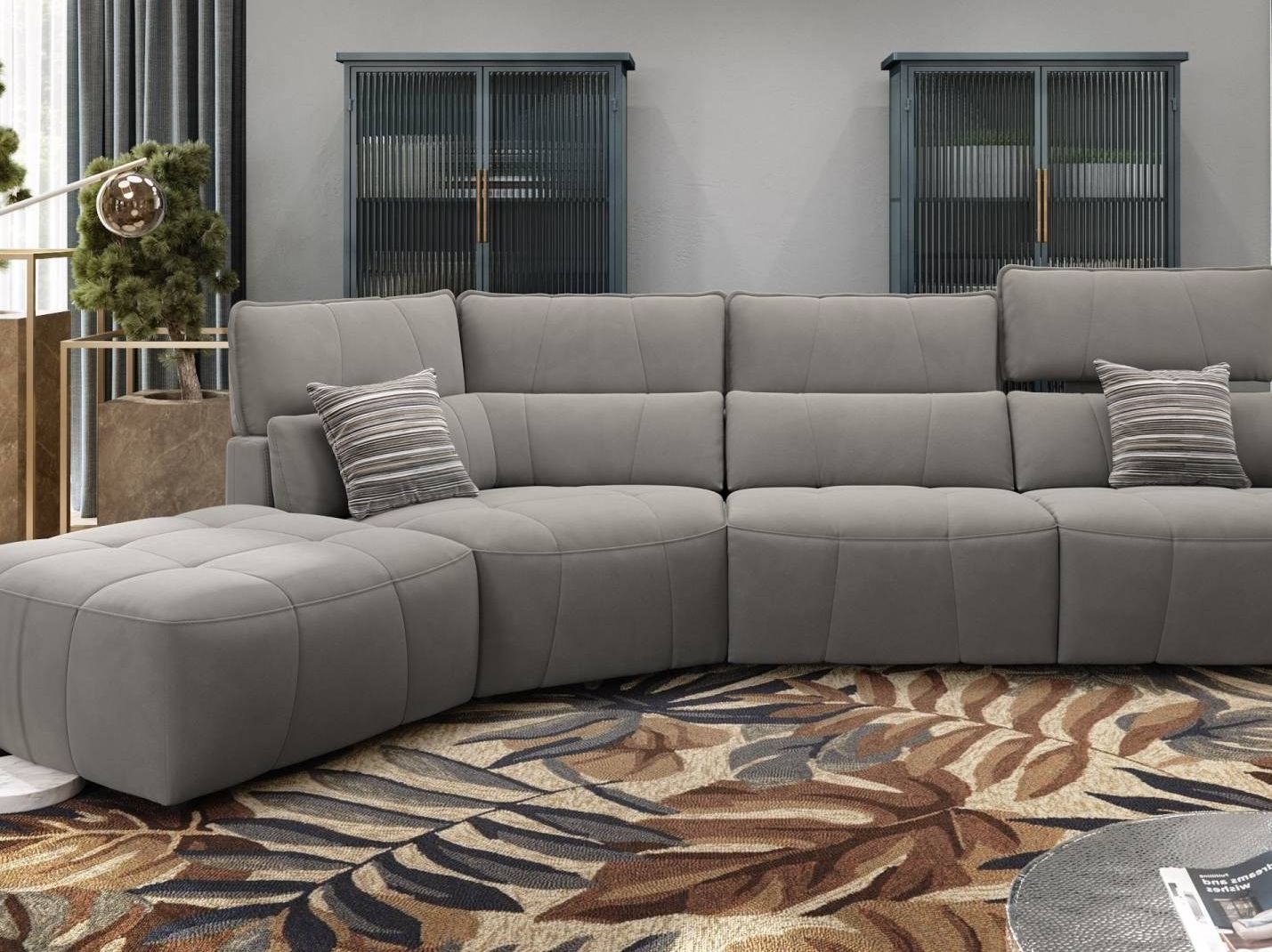 Угловой диван из ткани Sofanella Adria ARCH-00142078 - Вид №2