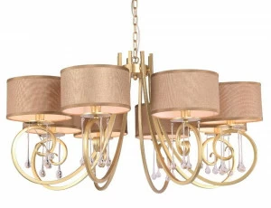 Подвесная люстра Crystal Lux Fontain SP8 коричневая CRYSTAL LUX ДИЗАЙНЕРСКИЕ, FONTAIN 108735 Коричневый