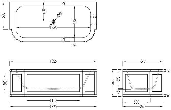 Devon&Devon Прямоугольная ванна sun-id-1372769 - Вид №7