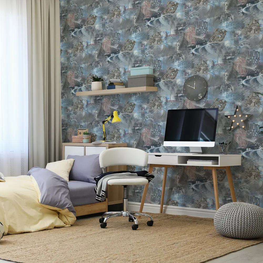 Обои флизелиновые Аспект Ру Экстрим синие 1.06 м 70288-46 АСП STLM-2185030 - Вид №3