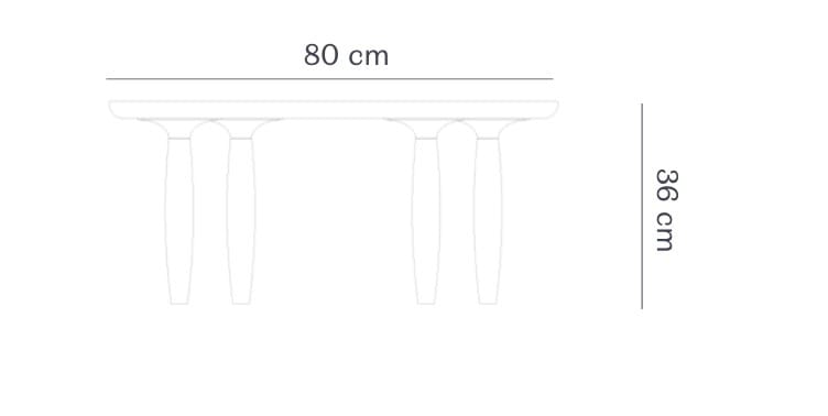 Квадратный низкий журнальный столик из дуба NORR11 Oku ARCH-00097876 - Вид №3
