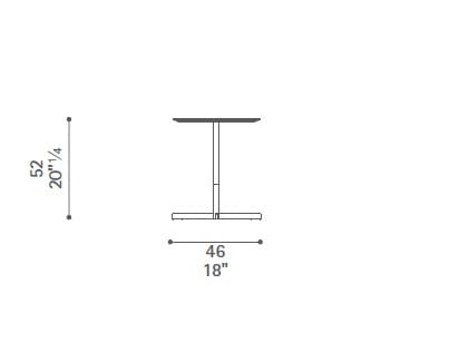 Круглый журнальный столик Poltrona Frau коллекция-столы и стулья ARCH-00137574 - Вид №5