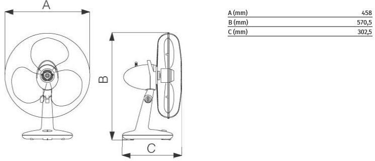 Vortice Настольный вентилятор Gordon 60615 - Вид №3