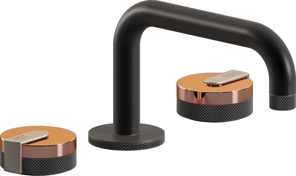 E-11510-R1RG-L1BNi-GM Смеситель для умывальника на 3 отвертия GRAFF MOD+