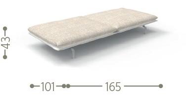 Talenti Садовая скамейка из ткани Cruise alu sun-id-1491320 - Вид №2