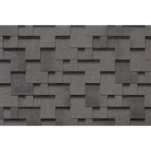 Гибкая черепица Roofshield Эко Лайт Модерн серый с оттенением 3 м²