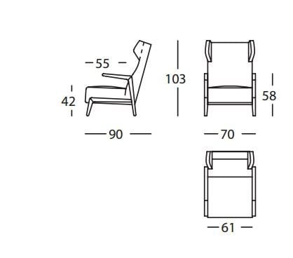 Кресло с подголовником SANCAL BOOMERANG CHILL ARCH-00070608 - Вид №3