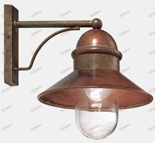 Il Fanale Настенный светильник из металла с прямым светом Borgo 244.05.ort