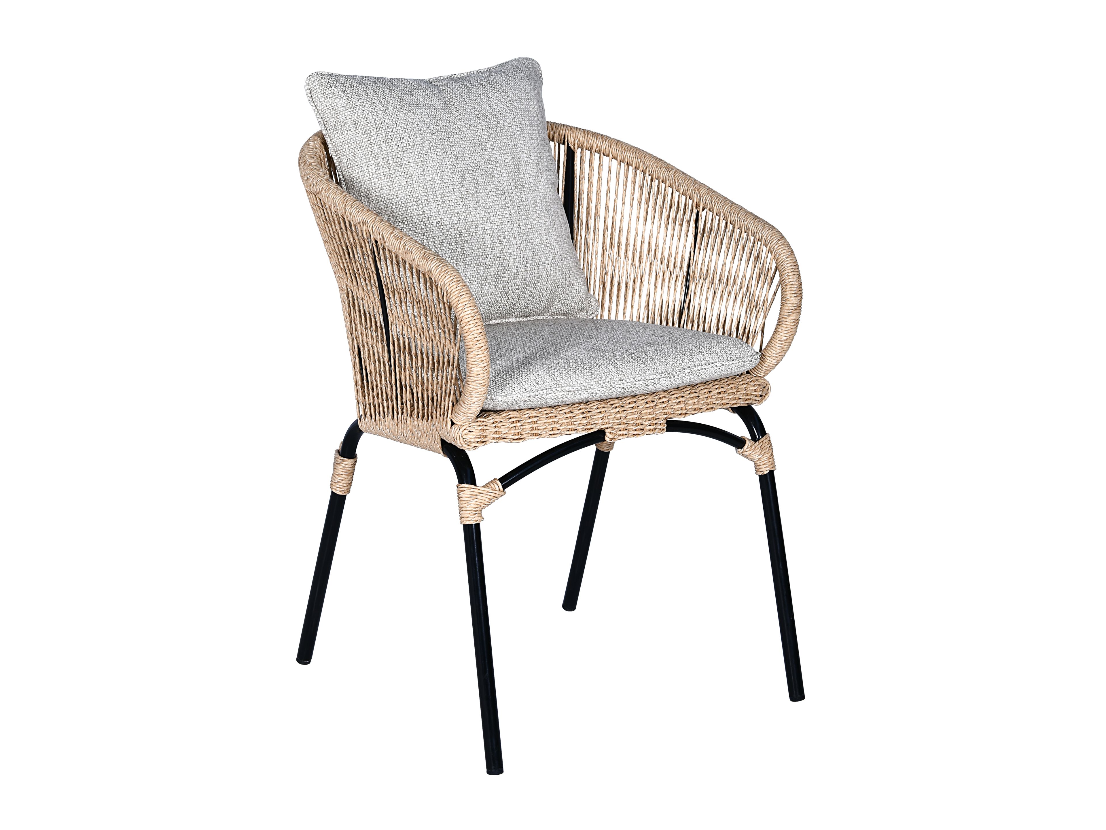 Алюминиевый и деревянный садовый стул с подлокотниками cbdesign Armony ARCH-00128555