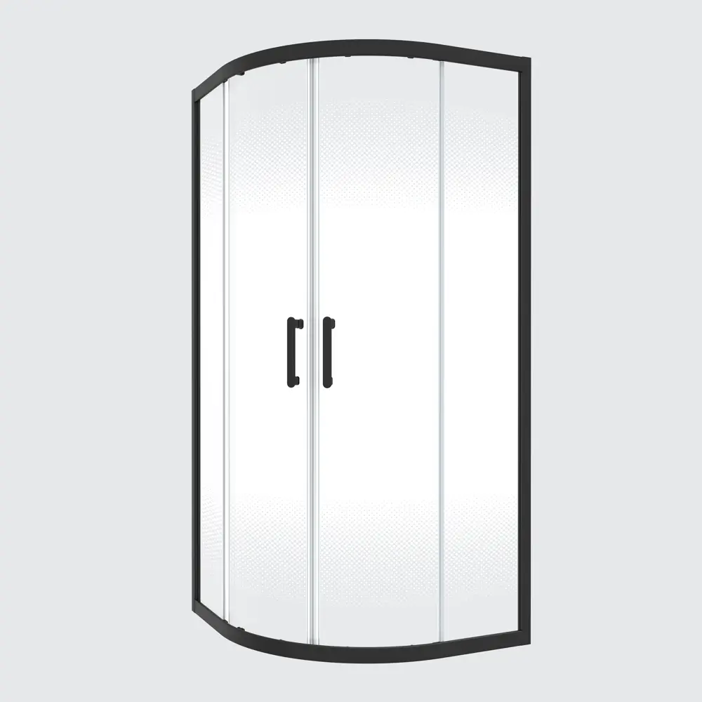 Комплект стекол для душевой ширмы Sensea Easy 1/4 круга 90x90 см с шелкографией, цвет профиля на выбор 88103647 STLM-2106768 - Вид №2