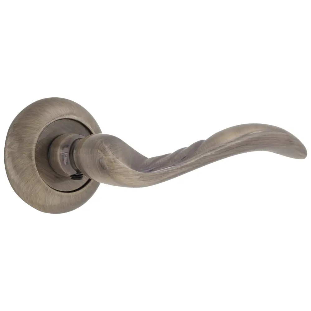 Ручки дверные на розетке Renz Франческа, ЦАМ, цвет античная бронза STLM-2020146