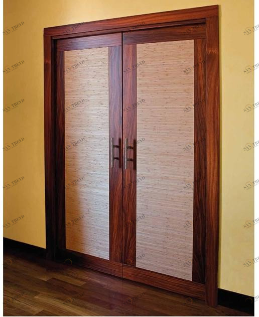 Arnaboldi Interiors Карманная раздвижная дверь из розового дерева sun-id-1514304