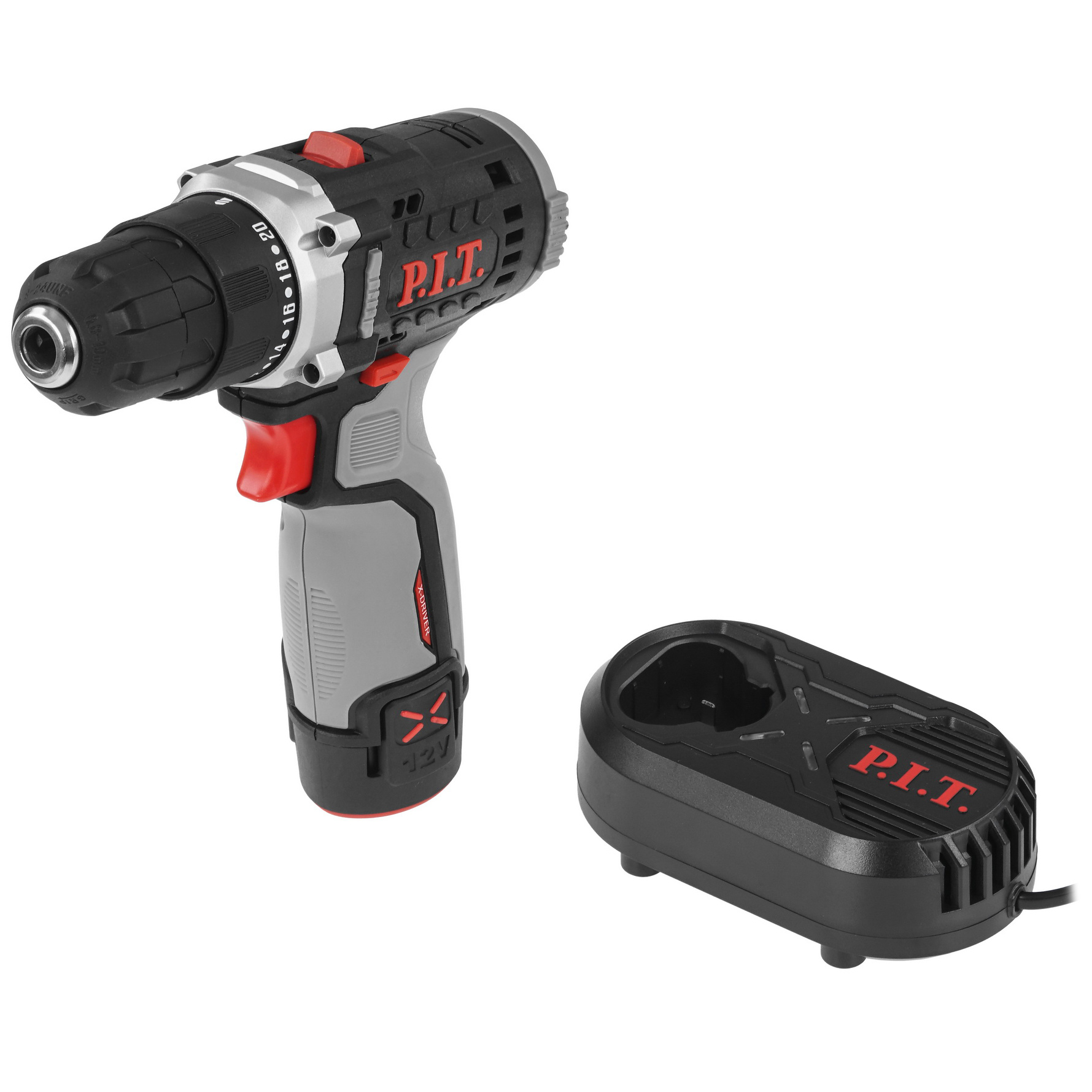 Дрель-шуруповерт PIT PBM12K-10A/1 X-DRIVER OnePower 12V 9086496 STDN-0149432 - Вид №1