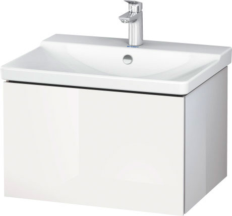 LC614404747 Тумбочка подвесная L-Cube #LC6144 620 x 481 мм Каменно-синий глянцевый лак Duravit - Вид №2