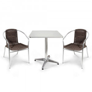 LFT-3099B/T3125-60x60 Brown 2Pcs Комплект мебели LFT-3099B/T3125-60x60 Brown (2+1) Afina