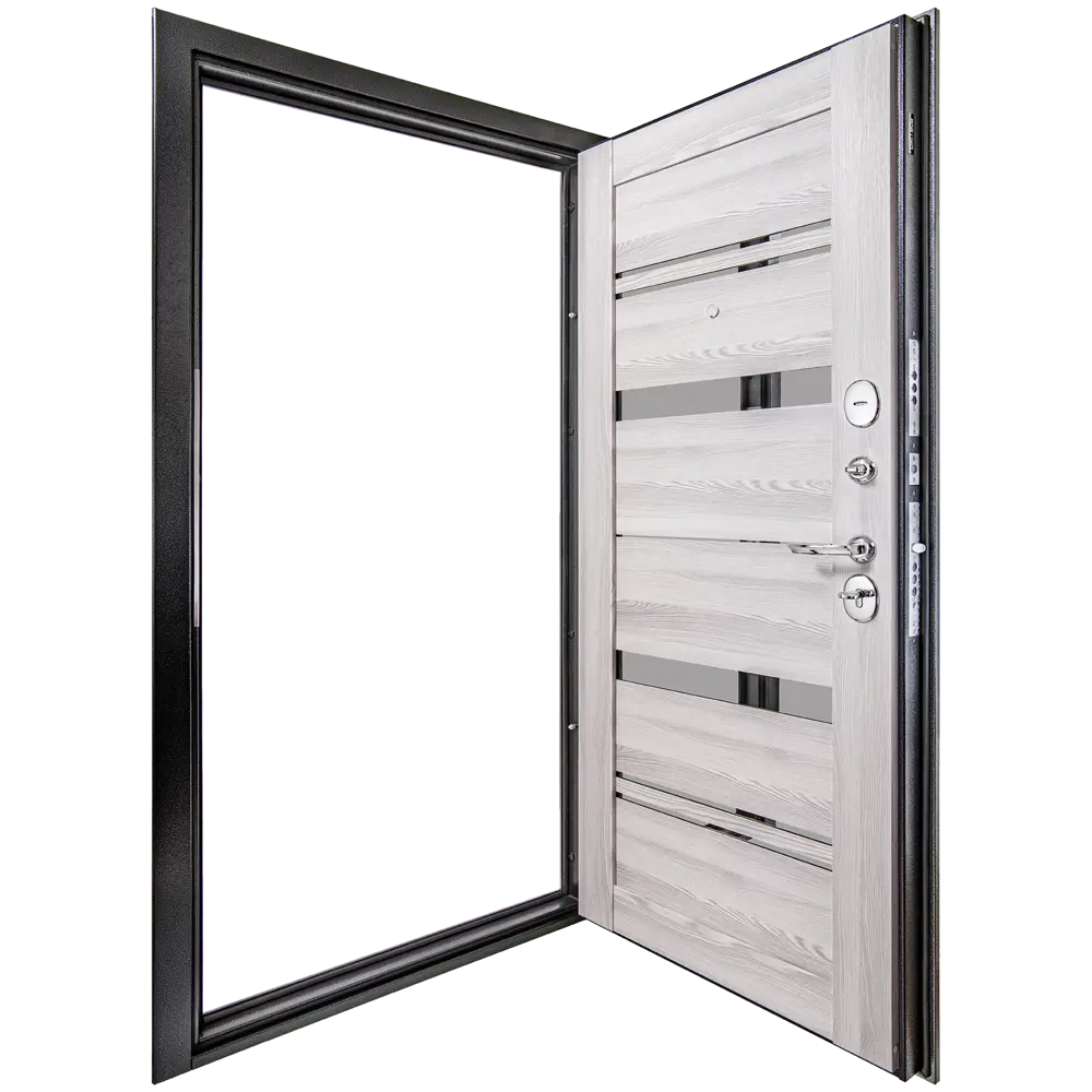 Дверь металлическая Монса Ривьера Айс 98x205 см правая античное серебро PORTIKA STLM-2212599 - Вид №5