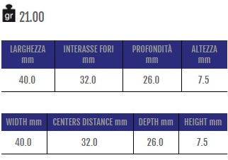 Cosma Ручка мебельная мостовая из замака  12609  - Вид №1