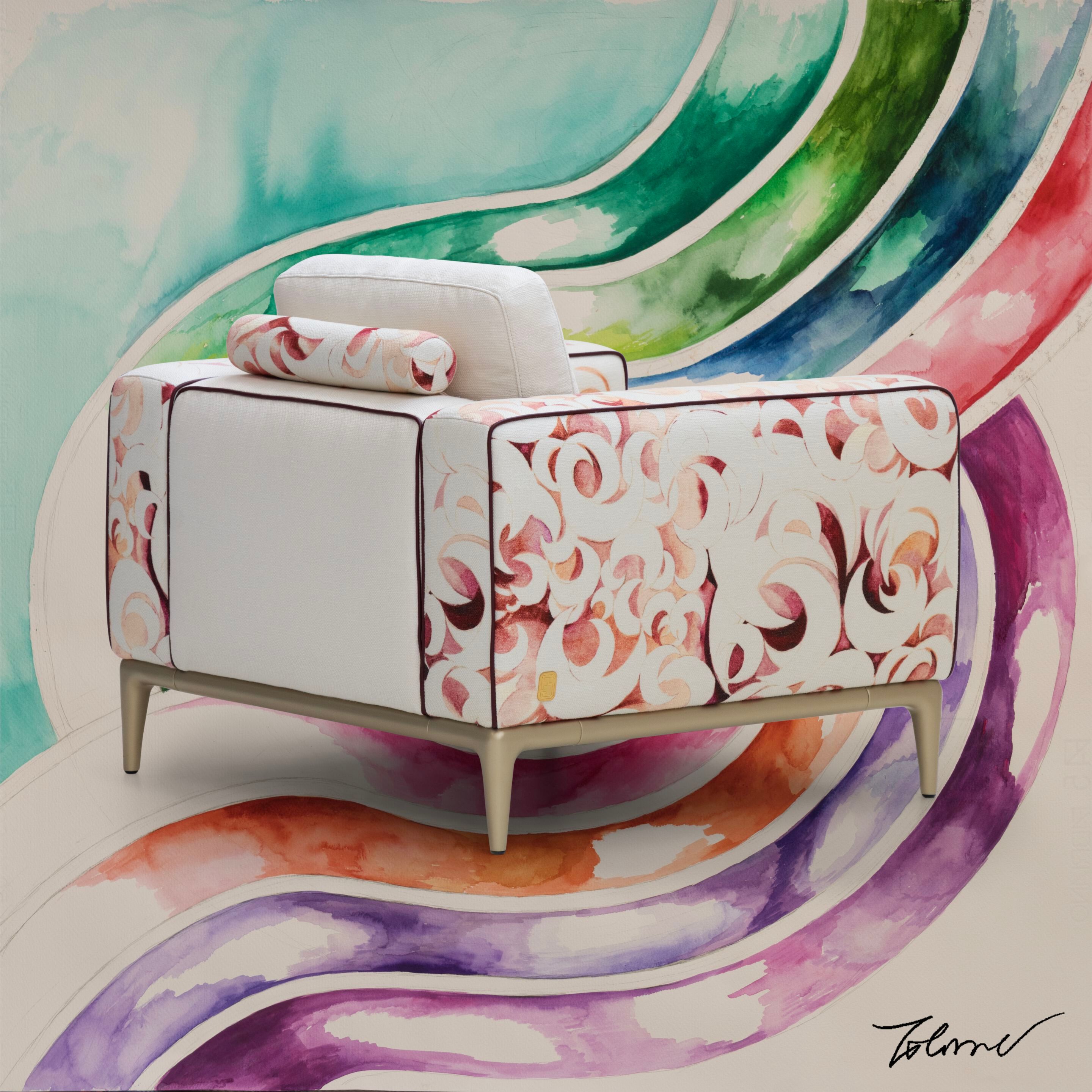 Тканевое кресло с подлокотниками Formitalia Moon ARCH-00118836 - Вид №4