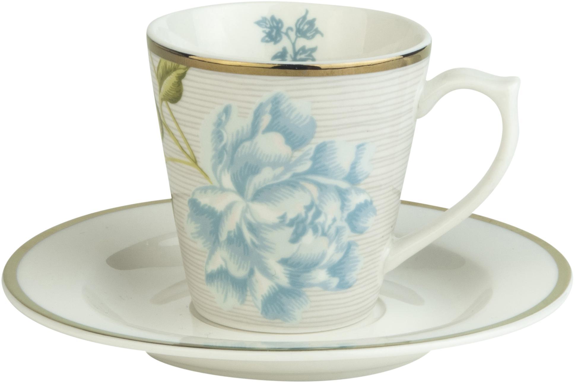 Кофейная пара эспрессо LAURA ASHLEY Cobblestone Pinstripe, 90мл 181227