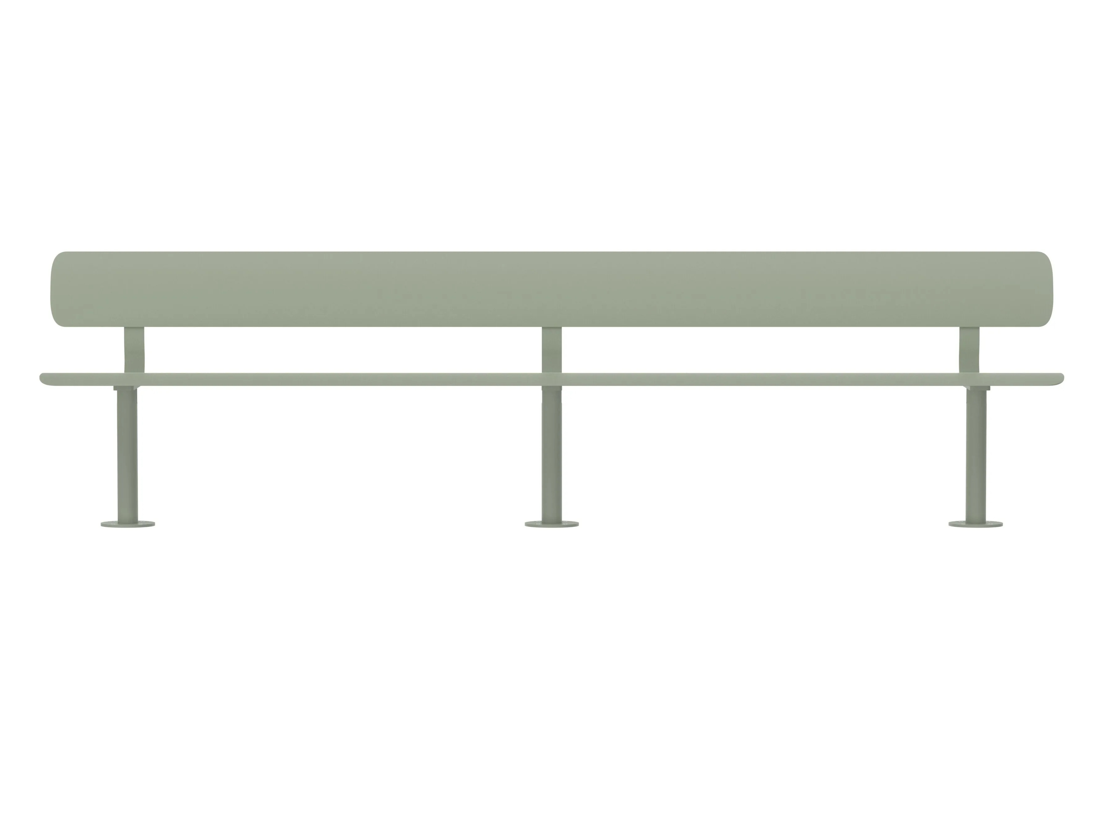 Стальная скамья с порошковым покрытием со спинкой FUNCTIONALS BEN ARCH-00041367 - Вид №132