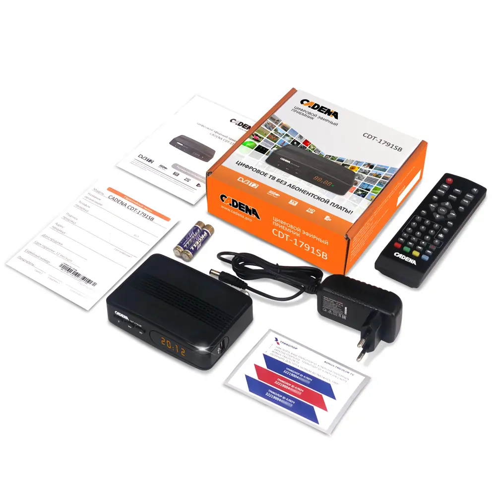Приемник цифровой эфирный Cadena CDT-1791SB DVB-T2 STLM-2105871 - Вид №5