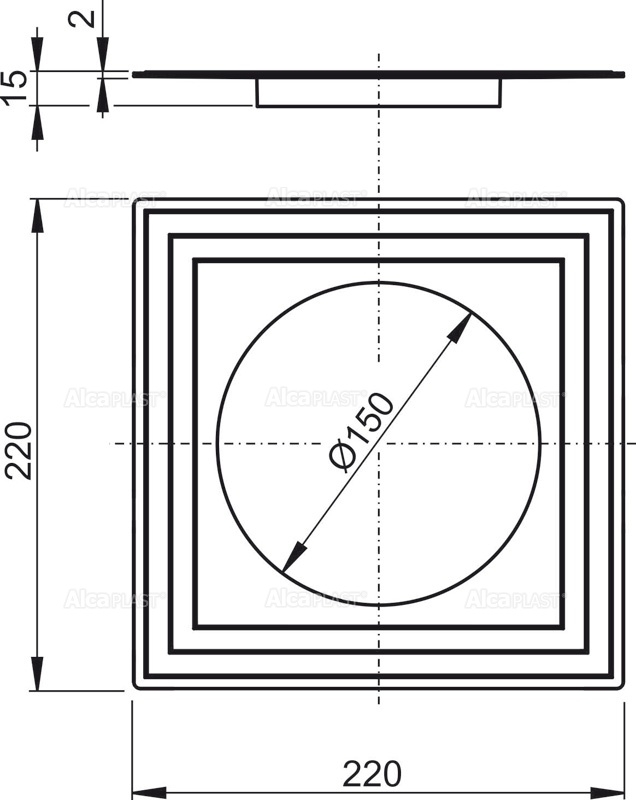 Воротник изоляции 2-го уровня DN150 ALCAPLAST APV0005 - Вид №1