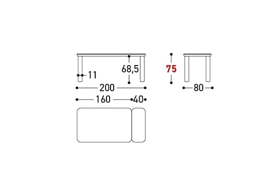 Выдвижной прямоугольный садовый стол Varaschin Customade ARCH-00061802 - Вид №12