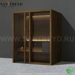 Effegibi YOKU.G45 BI.70300020 Био-сауна с левой дверью. Мощность: 4,5 кВт макс. Размеры: длина 174 см, ширина 132 см. Отделка: чёрный орех