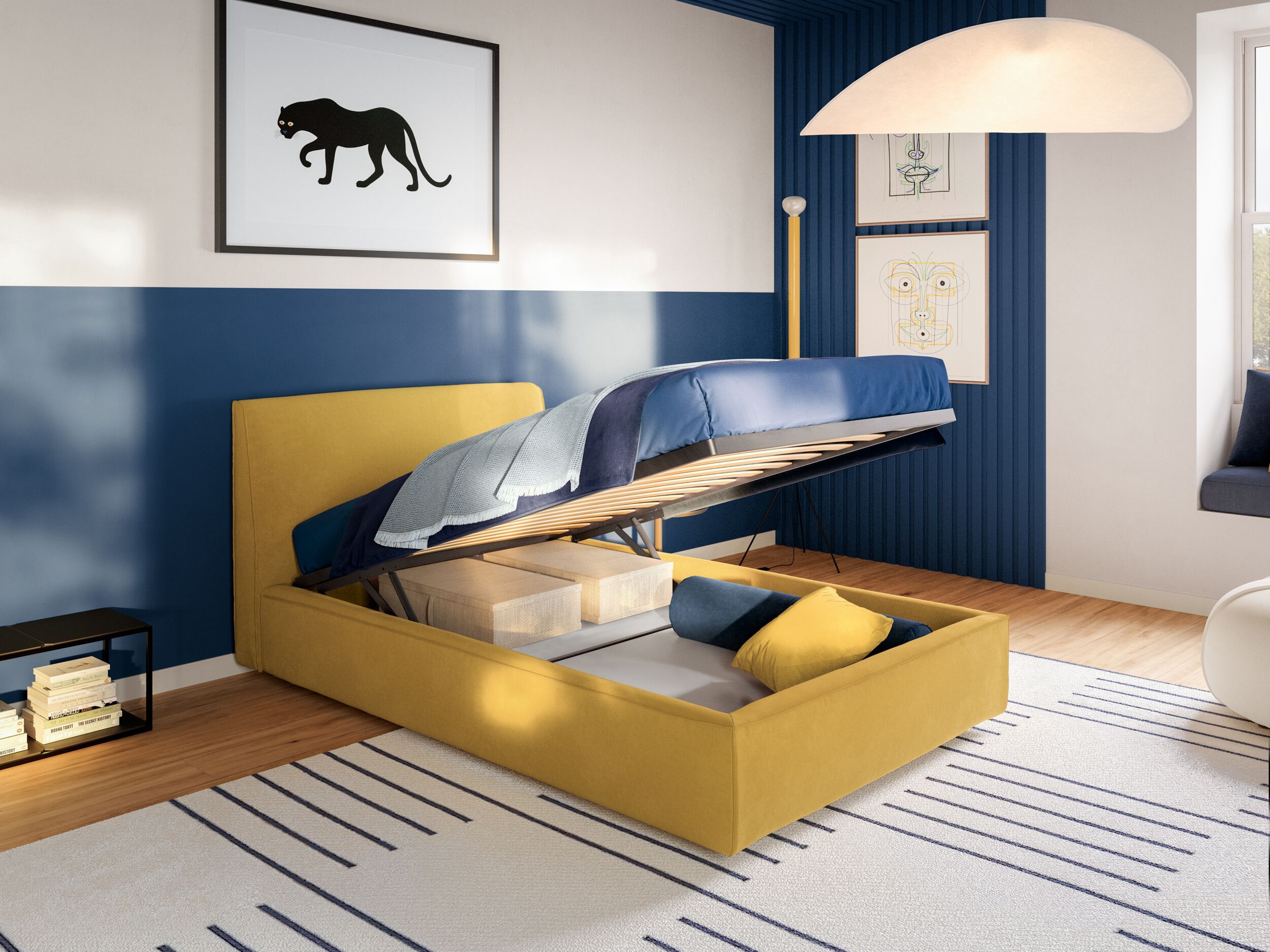 Односпальная кровать с мягким изголовьем Twils ARCH-00153011 - Вид №2