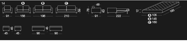 Milano Bedding 3-х местный диван-кровать Garrison sun-id-1346118 - Вид №4