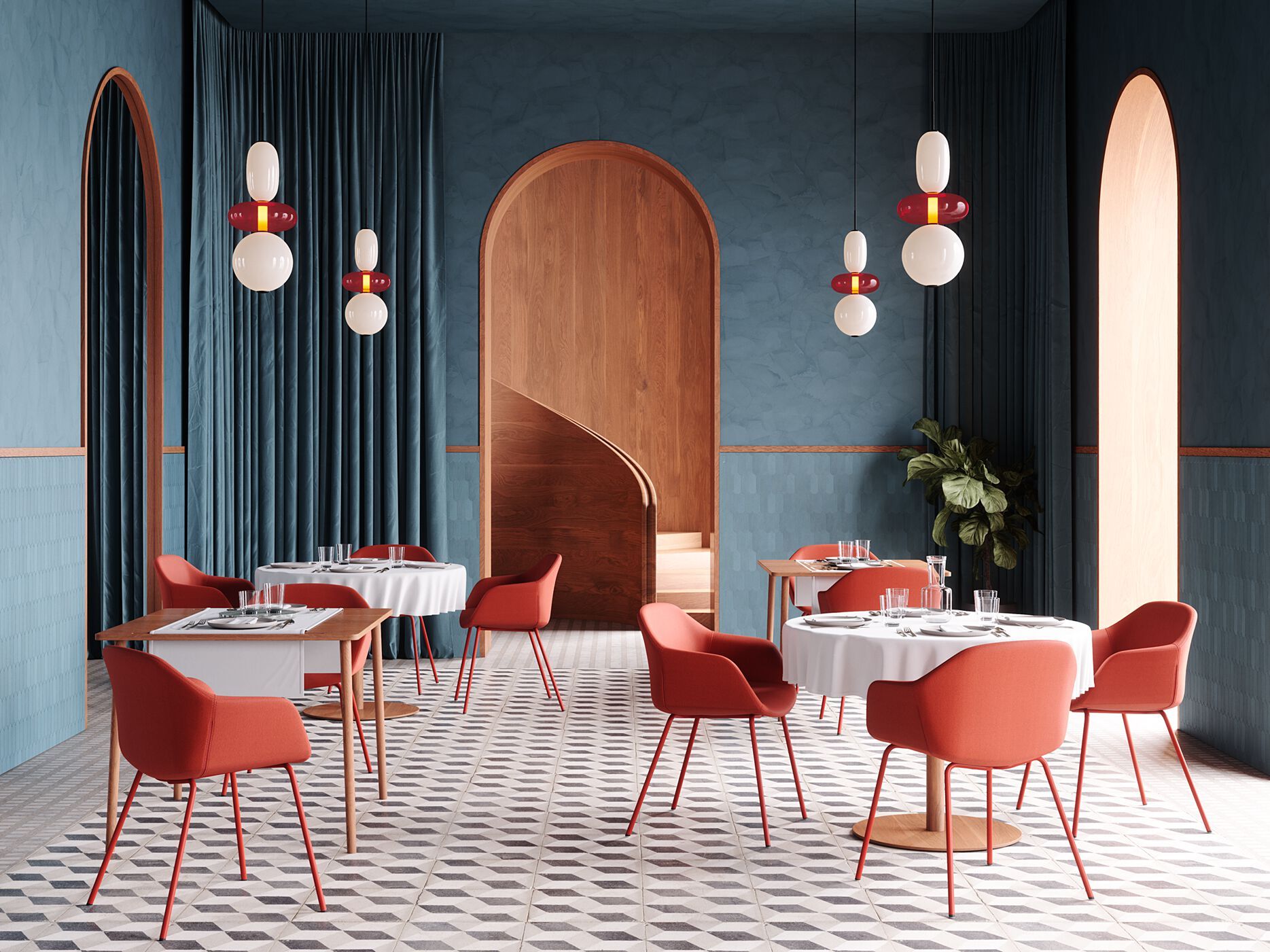 Тканевый стул с подлокотниками LD Seating Riva ARCH-00026495 - Вид №3