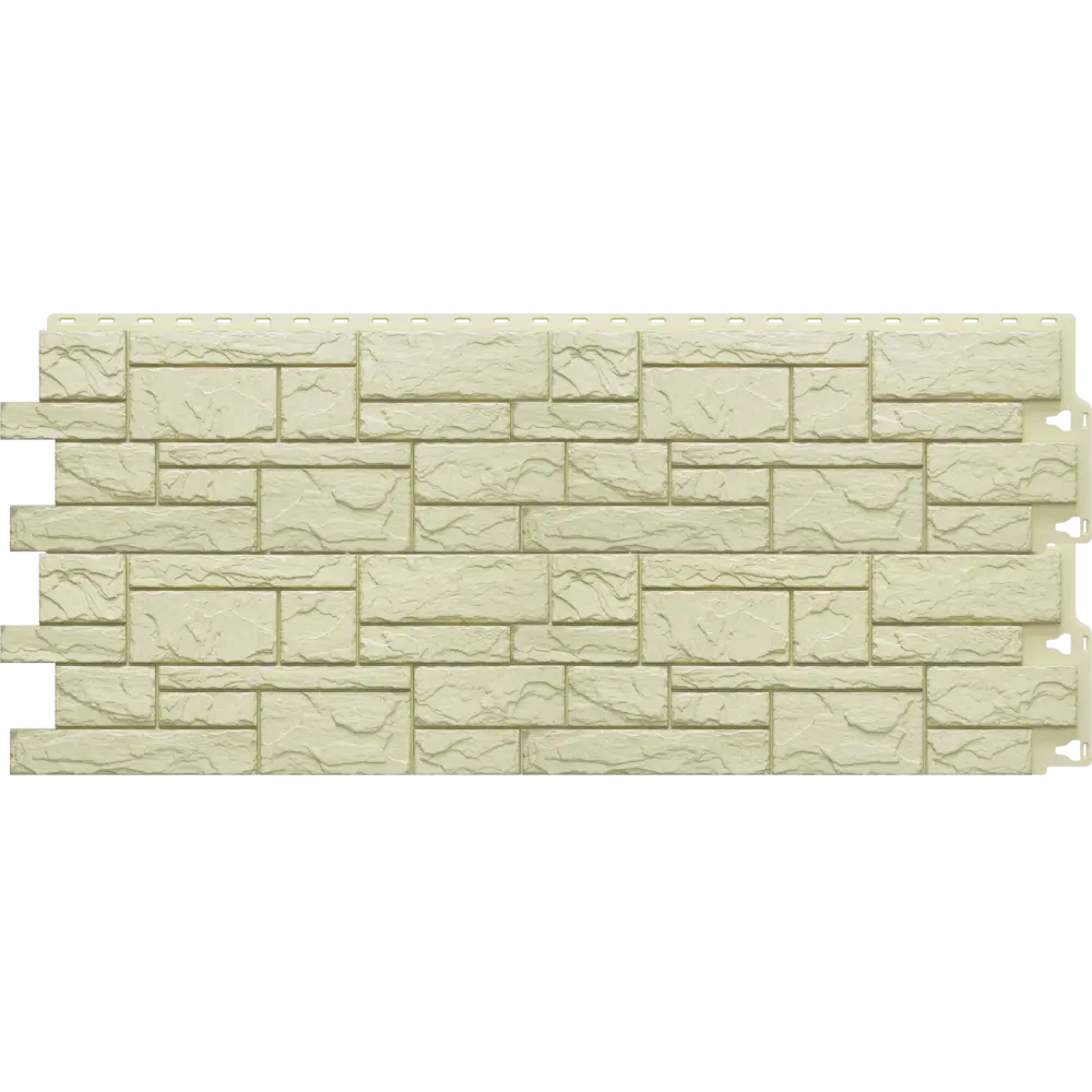 Фасадная панель Docke Камень крупный цвет светло-жёлтый DÖCKE Dacha STLM-2073116 - Вид №2