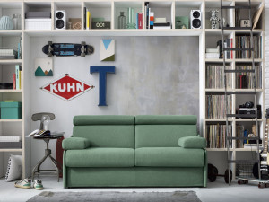 Двуспальный диван-кровать из ткани