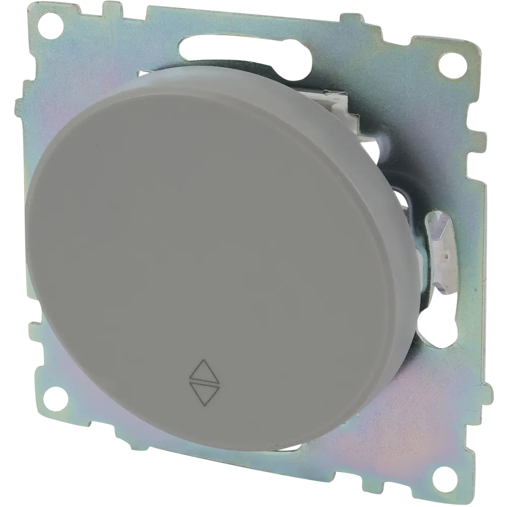 Выключатель проходной встраиваемый Onekey Florence 1 клавиша, цвет серый ONEKEYELECTRO STLM-2057829 - Вид №2