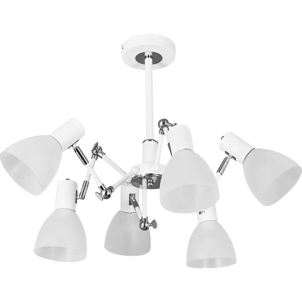 Потолочная люстра SCHAFFNER Interna - 6 ламп с матовыми стеклянными плафонами 87460832 STLM-0073918 - Вид №2