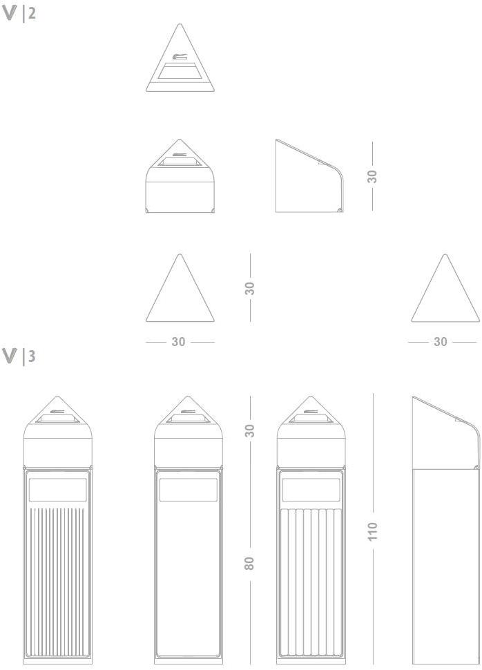 Manufatti Viscio Урна для мусора с крышкой с пепельницей для улицы sun-id-1467594 - Вид №5