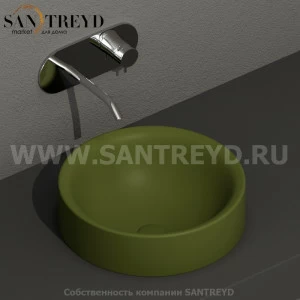 355811 Накладная раковина на столешницу  круглая Kerasan Nolita