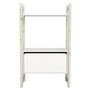 Гарнитур Midi В, 1 полка и 1 комод, белый, искусственно состаренный