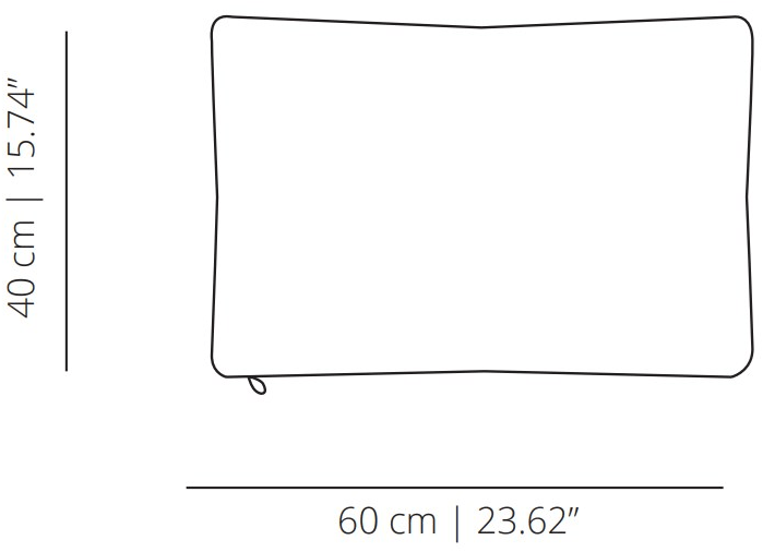 Viccarbe Прямоугольная подушка из гусиного пуха в современном стиле  Zi60-zi70  - Вид №7