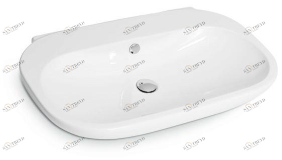 66338 Накладная раковина на столешницу  овальная Newform Lavabi