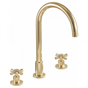 102805152  Смеситель для раковины скрытого монтажа Quadrille - Gold Look