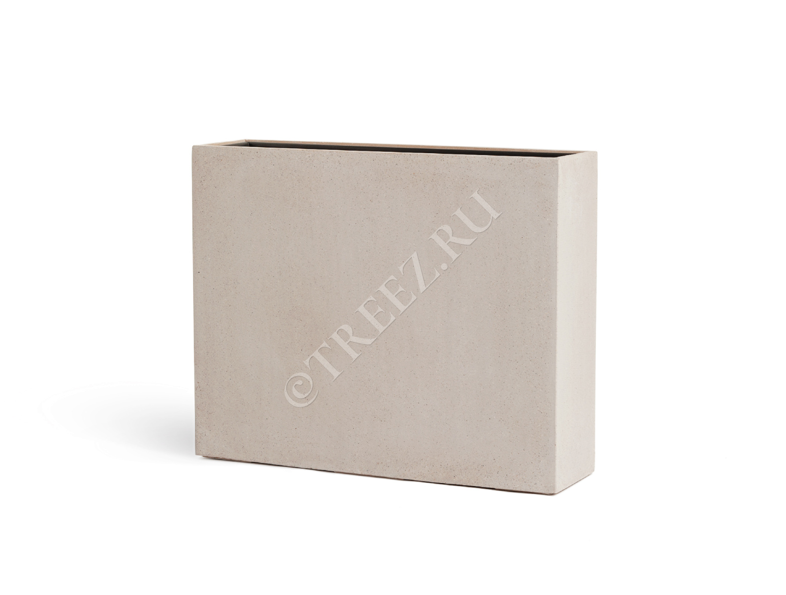 41.3317-02-009-BE-92/75 Кашпо  Effectory - серия Beton - Высокий Дивайдер - Белый песок Цветочная коллекция 