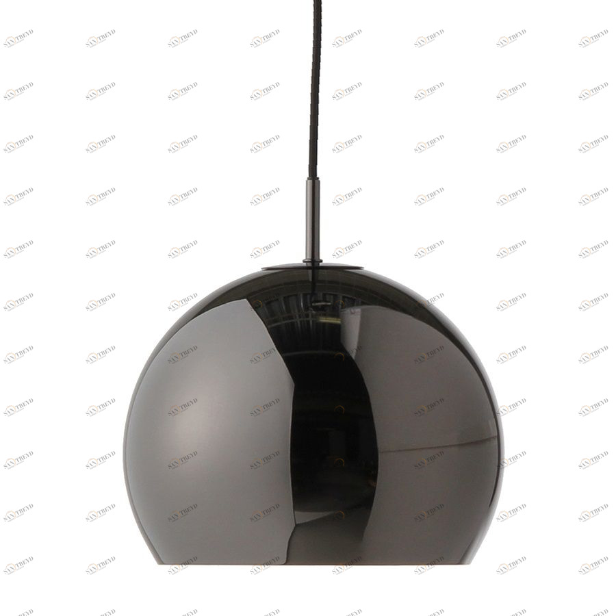 Лампа подвесная Ball, ø25 см, темный хром в глянце Frandsen 13709205001