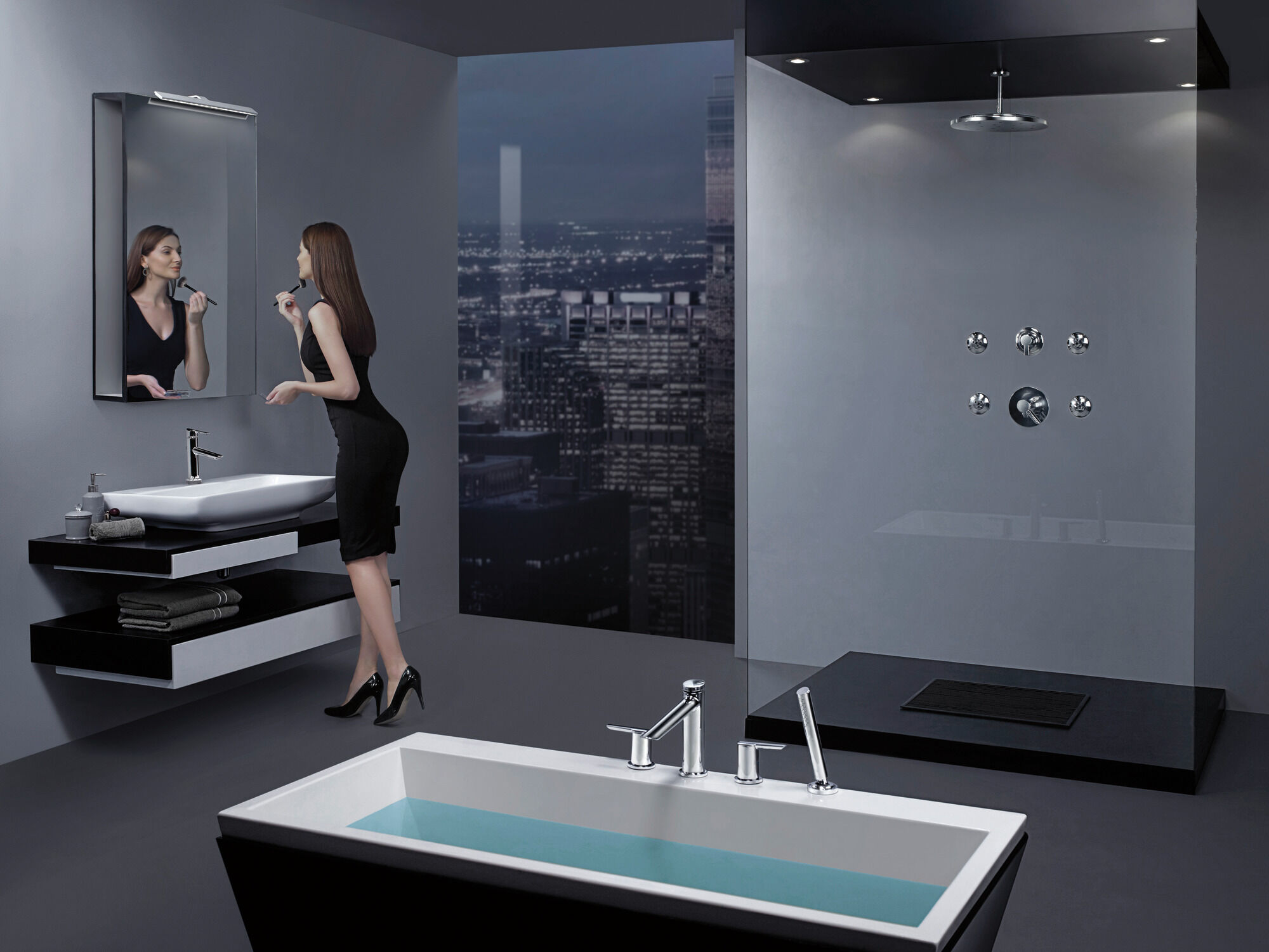 T17T061 Трим только для клапана серии TempAssure® 17T Delta Faucet Compel Хром  - Вид №4