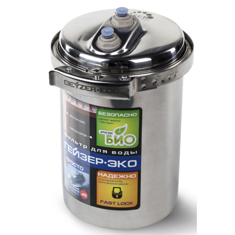Гейзер-Эко стационарный фильтр с отдельным краном, нерж. корпус 18053 - Вид №3