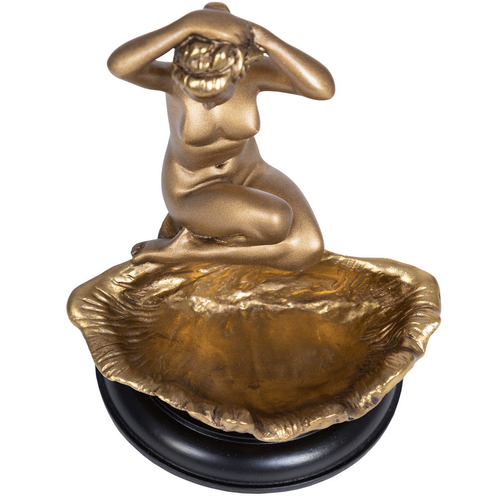 22570 Подставка для украшений Девушка на ракушке Бронза BOGACHO 4627138204672 - Вид №5