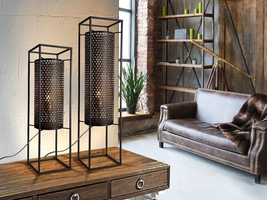 087669 Фонарь маленький черный/золотой Schuller Vera - Вид №1